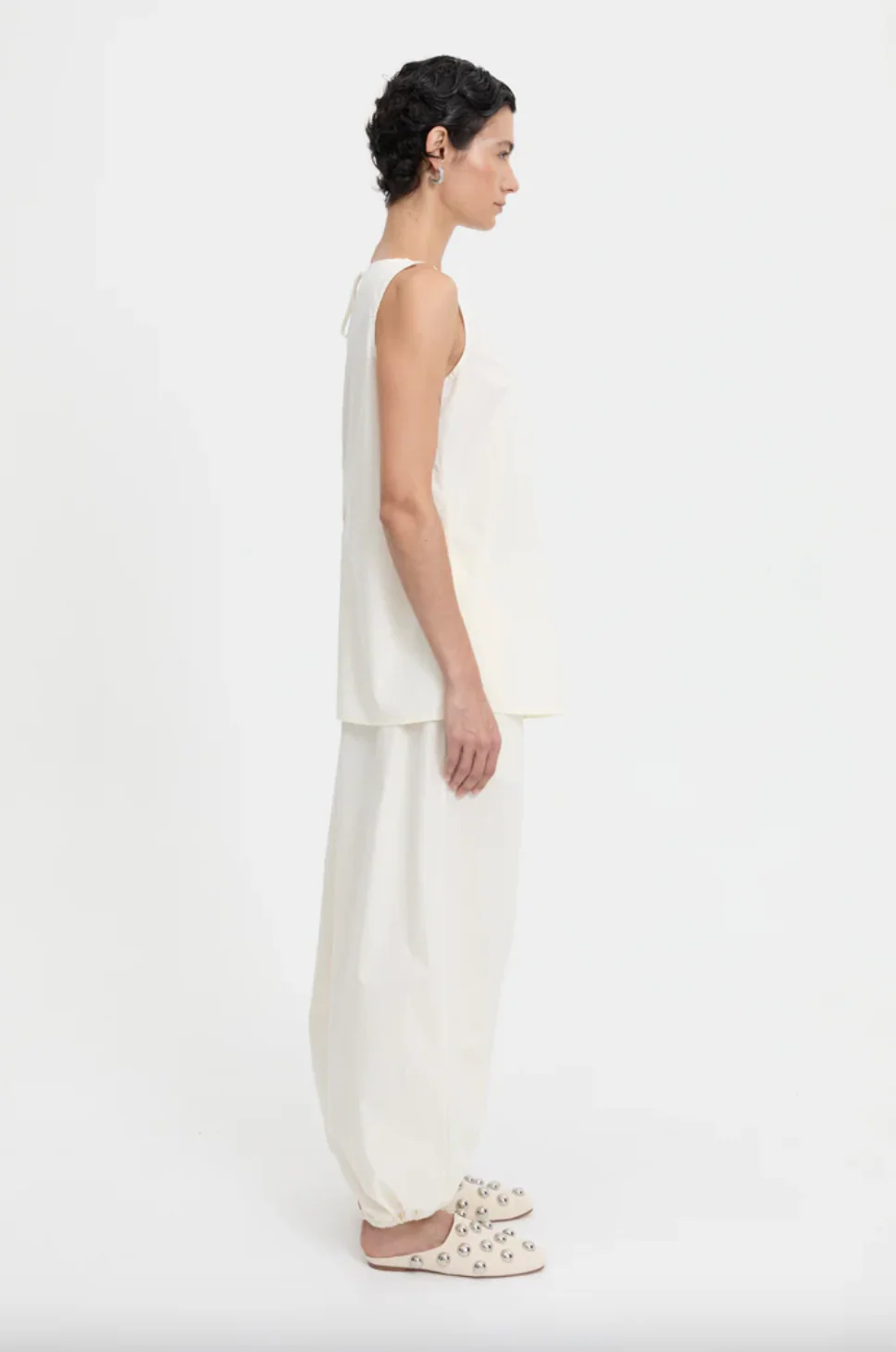 Yan Pants Cream | Blanca Studios - Image 4